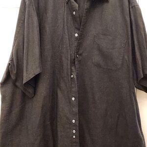 Brooks Brothers 346 Classic Black Men's Shirt Sz XL